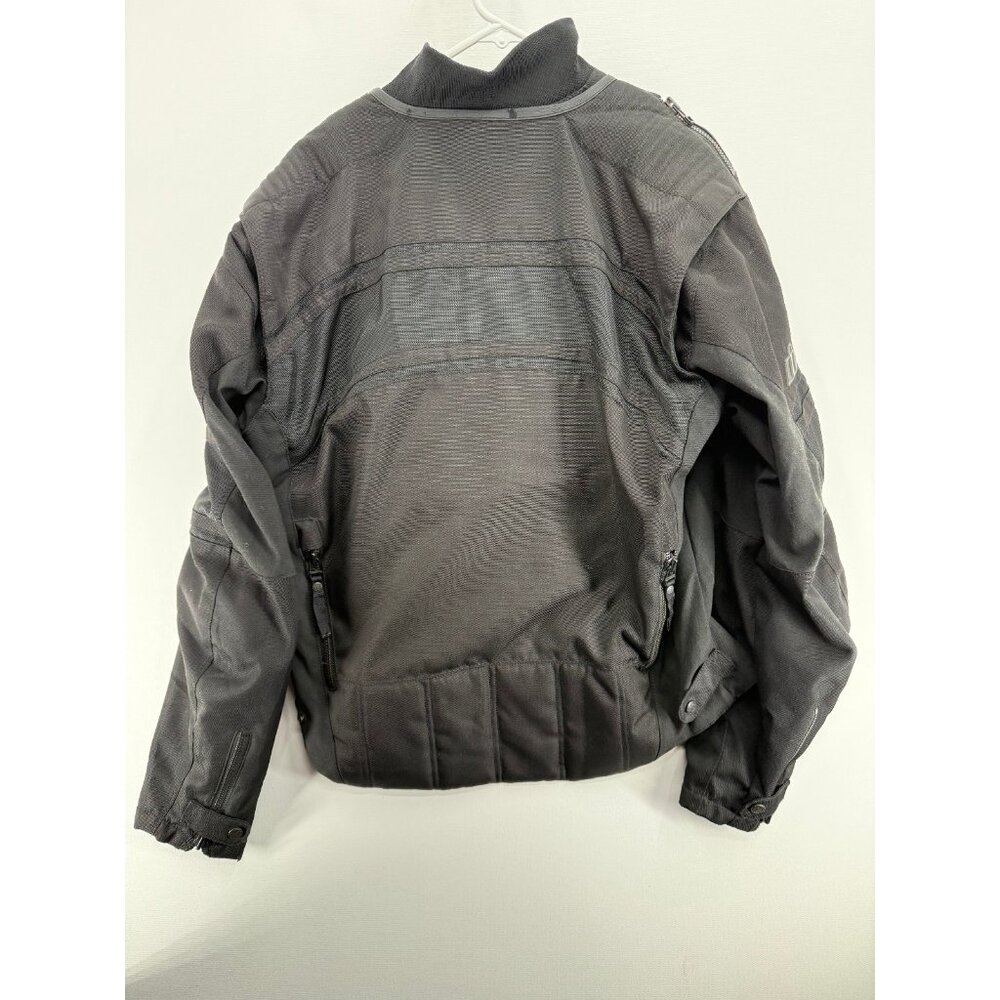 Icon Brawnson Textile Motorcycle Full Zip Jacket Mens L Padded - Picture 2 of 7